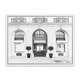 Shop 31 Rue Cambon B&W Canvas Art Print-Black, Grey, Hamptons, Landscape, Neutrals, View All, White-framed wall decor artwork