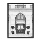Shop 31 Rue Cambon B&W II Canvas Art Print-Black, Grey, Hamptons, Portrait, View All, White-framed wall decor artwork