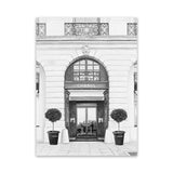 Shop 31 Rue Cambon B&W II Canvas Art Print-Black, Grey, Hamptons, Portrait, View All, White-framed wall decor artwork