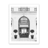 Shop 31 Rue Cambon B&W II Art Print-Black, Grey, Hamptons, Portrait, View All, White-framed painted poster wall decor artwork
