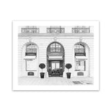Shop 31 Rue Cambon B&W Art Print-Black, Grey, Hamptons, Landscape, Neutrals, View All, White-framed painted poster wall decor artwork