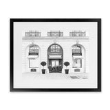 Shop 31 Rue Cambon B&W Art Print-Black, Grey, Hamptons, Landscape, Neutrals, View All, White-framed painted poster wall decor artwork