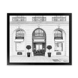 Shop 31 Rue Cambon B&W Art Print-Black, Grey, Hamptons, Landscape, Neutrals, View All, White-framed painted poster wall decor artwork