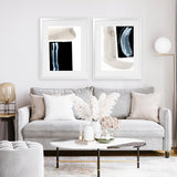 Shop Adjacent 1 Art Print-Abstract, Black, Dan Hobday, Neutrals, Portrait, Rectangle, View All-framed painted poster wall decor artwork