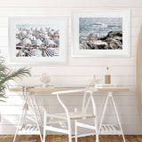 Shop Fontelina Chairs V Photo Art Print-Amalfi Coast Italy, Blue, Brown, Coastal, Landscape, Photography, View All-framed poster wall decor artwork