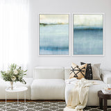 Shop August Rush I Canvas Art Print-Abstract, Blue, PC, Portrait, Rectangle, View All-framed wall decor artwork