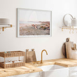 Beach Kangaroos Photo Art Print