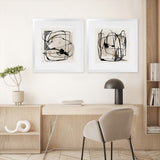 Shop Blotted I (Square) Art Print-Abstract, Black, Neutrals, PC, Square, View All-framed painted poster wall decor artwork