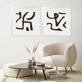 Shop Brooklyn 1 (Square) Art Print-Abstract, Black, Dan Hobday, Neutrals, Square, View All-framed painted poster wall decor artwork