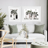Shop Palm House II Photo Art Print-Boho, Coastal, Green, Hamptons, Photography, Portrait, Tropical, View All, White-framed poster wall decor artwork