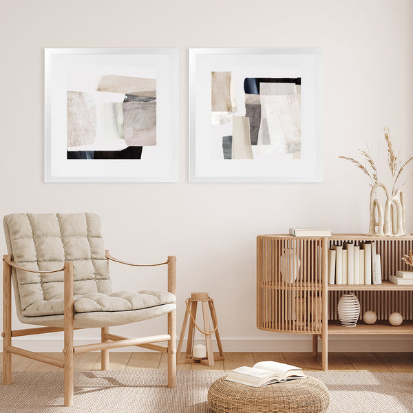 Shop Clay 2 (Square) Art Print-Abstract, Dan Hobday, Neutrals, Square, View All-framed painted poster wall decor artwork