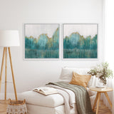 Shop Fortune II (Square) Canvas Art Print-Abstract, Green, PC, Square, View All-framed wall decor artwork