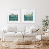 Shop Fortune I (Square) Art Print-Abstract, Green, PC, Square, View All-framed painted poster wall decor artwork