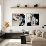 Shop Important (Square) Canvas Art Print-Abstract, Black, Dan Hobday, Square, View All-framed wall decor artwork