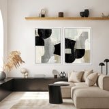 Shop Jet Black I Canvas Art Print-Abstract, Black, PC, Portrait, Rectangle, View All-framed wall decor artwork