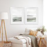 Shop Light Dawn 1 Art Print-Abstract, Dan Hobday, Green, Portrait, Rectangle, View All, White-framed painted poster wall decor artwork