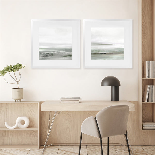 Shop Light Dawn 2 (Square) Art Print-Abstract, Dan Hobday, Neutrals, Square, View All-framed painted poster wall decor artwork