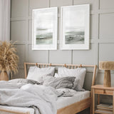 Shop Light Dawn 1 Art Print-Abstract, Dan Hobday, Green, Portrait, Rectangle, View All, White-framed painted poster wall decor artwork