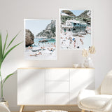 Shop Marina Piccola II Photo Art Print-Amalfi Coast Italy, Blue, Coastal, Green, Photography, Portrait, Tropical, View All-framed poster wall decor artwork