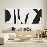 Shop Minimal Black 2 Canvas Art Print-Abstract, Black, Dan Hobday, Neutrals, Portrait, Rectangle, View All-framed wall decor artwork