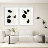 Shop Neutral Black And White I Canvas Art Print-Abstract, Black, Neutrals, PC, Portrait, Rectangle, View All-framed wall decor artwork