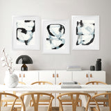 Shop Noir Shapes III Art Print-Abstract, Black, PC, Portrait, Rectangle, View All, White-framed painted poster wall decor artwork