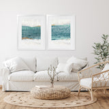 Shop Ocean Park I Art Print-Abstract, Blue, PC, Portrait, Rectangle, View All-framed painted poster wall decor artwork