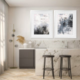 Shop Oracle I Art Print-Abstract, Grey, Portrait, Rectangle, View All, WA-framed painted poster wall decor artwork