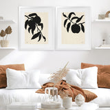 Shop Peach I Art Print-Black, Botanicals, Portrait, Rectangle, View All, WA-framed painted poster wall decor artwork