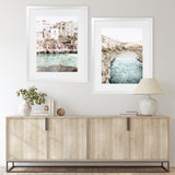 Shop Puglia View II Photo Art Print-Amalfi Coast Italy, Blue, Boho, Coastal, Neutrals, Photography, Portrait, View All-framed poster wall decor artwork