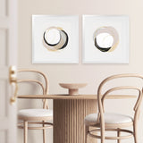 Shop Ring of Gold I (Square) Art Print-Abstract, Neutrals, PC, Square, View All-framed painted poster wall decor artwork