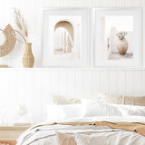 Shop Santorini Urn Photo Art Print-Boho, Coastal, Greece, Neutrals, Photography, Portrait, View All, White-framed poster wall decor artwork