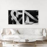 Shop Sinking (Square) Canvas Art Print-Abstract, Black, Dan Hobday, Square, View All-framed wall decor artwork