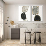 Shop Stones I Canvas Art Print-Abstract, Black, Grey, PC, Portrait, Rectangle, View All-framed wall decor artwork