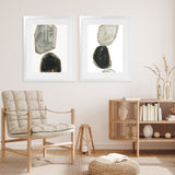 Shop Stones I Art Print-Abstract, Black, Grey, PC, Portrait, Rectangle, View All-framed painted poster wall decor artwork