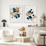 Shop Summer View 2 Canvas Art Print-Abstract, Blue, Brown, Dan Hobday, Portrait, Rectangle, View All-framed wall decor artwork