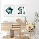 Shop Swirl IV (Square) Art Print-Abstract, Green, PC, Square, View All-framed painted poster wall decor artwork