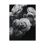 Shop Black & White Bouquet Canvas Art Print-Black, Florals, Hamptons, Portrait, Scandinavian, View All-framed wall decor artwork