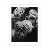 Shop Black & White Bouquet Art Print-Black, Florals, Hamptons, Portrait, Scandinavian, View All-framed painted poster wall decor artwork