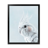 Shop Cockatiel in Blue Art Print-Animals, Baby Nursery, Birds, Blue, Portrait, View All, White-framed painted poster wall decor artwork