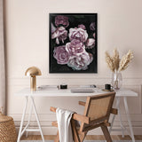 Shop Dusty Pink Roses Art Print-Florals, Hamptons, Pink, Portrait, Purple, View All-framed painted poster wall decor artwork