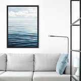 Shop Ocean Horizon Canvas Art Print-Amalfi Coast Italy, Blue, Coastal, Nature, Portrait, View All-framed wall decor artwork