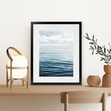 Shop Ocean Horizon Art Print-Amalfi Coast Italy, Blue, Coastal, Nature, Portrait, View All-framed painted poster wall decor artwork