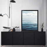 Shop Ocean Horizon Art Print-Amalfi Coast Italy, Blue, Coastal, Nature, Portrait, View All-framed painted poster wall decor artwork