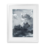 Shop Cloudscape Art Print-Blue, Grey, Portrait, Scandinavian, View All-framed painted poster wall decor artwork