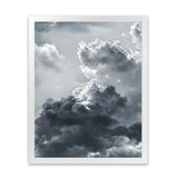 Shop Cloudscape Art Print-Blue, Grey, Portrait, Scandinavian, View All-framed painted poster wall decor artwork