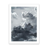 Shop Cloudscape Art Print-Blue, Grey, Portrait, Scandinavian, View All-framed painted poster wall decor artwork