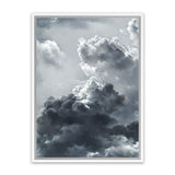 Shop Cloudscape Canvas Art Print-Black, Grey, Portrait, Scandinavian, View All-framed wall decor artwork
