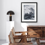 Shop Cloudscape Art Print-Blue, Grey, Portrait, Scandinavian, View All-framed painted poster wall decor artwork