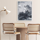 Shop Cloudscape Canvas Art Print-Black, Grey, Portrait, Scandinavian, View All-framed wall decor artwork